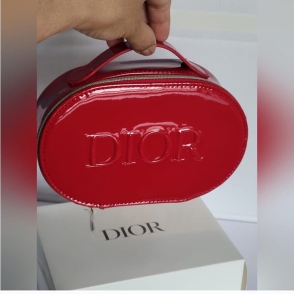 Dior Glossy Red Cosmetic Case - Picture 2 of 6